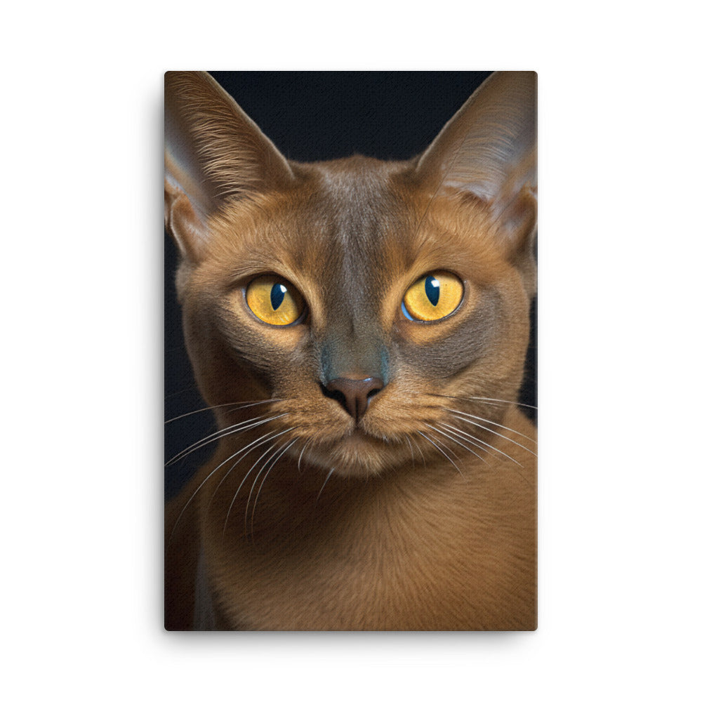 Elegance of Burmese Cat Canvas - PosterfyAI.com