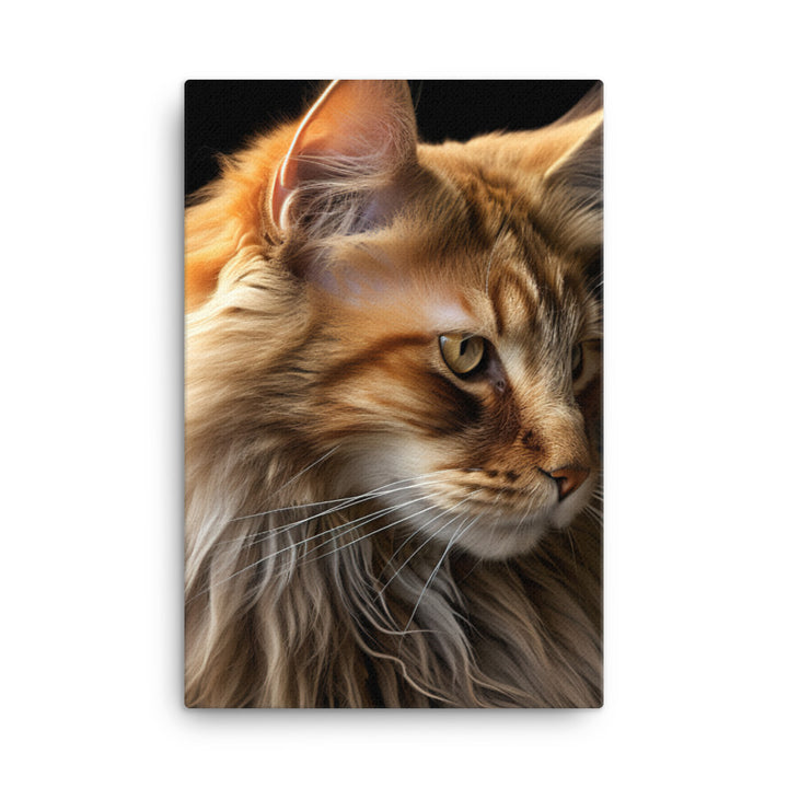 Norwegian Forest Cat Canvas - PosterfyAI.com