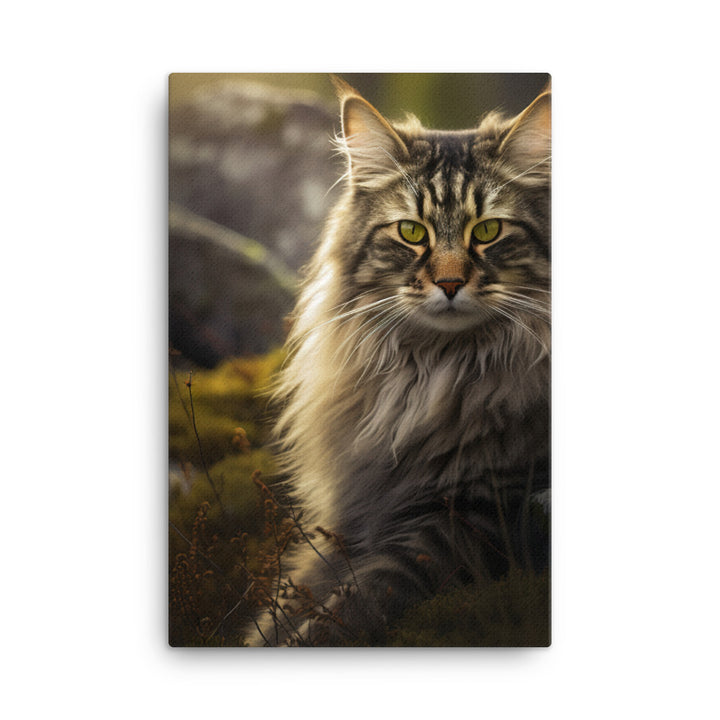 Norwegian Forest Cat Canvas - PosterfyAI.com