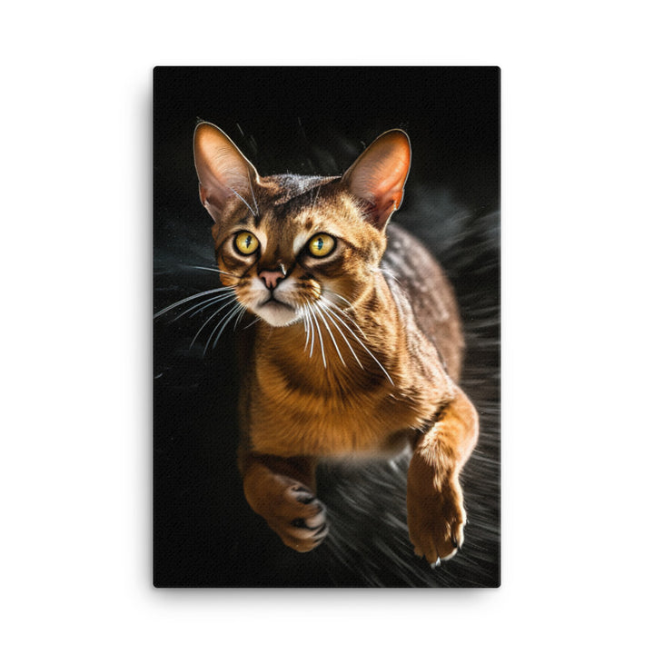 Abyssinian Cat Canvas - PosterfyAI.com