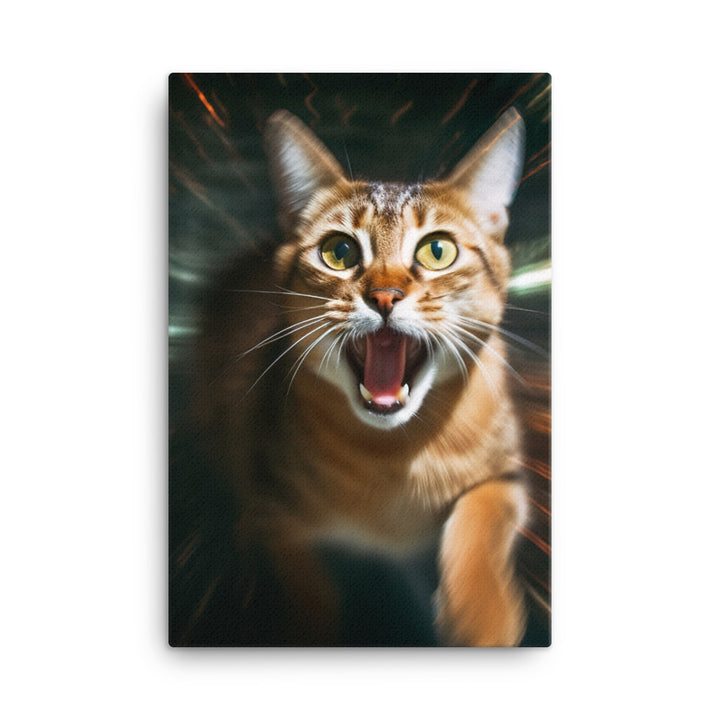 Abyssinian Cat Canvas - PosterfyAI.com