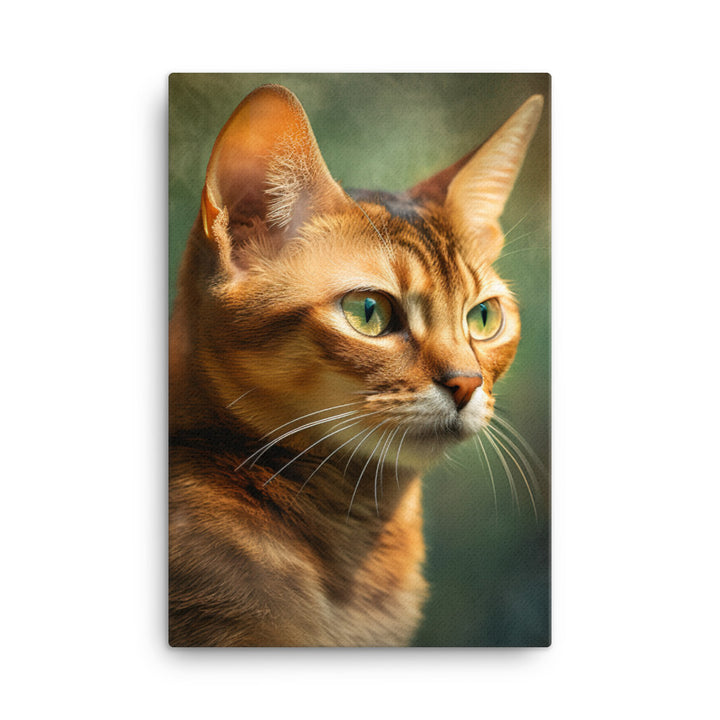 Abyssinian Cat Canvas - PosterfyAI.com