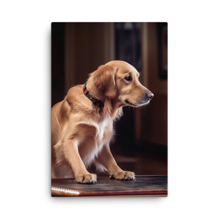 Golden Retriever Canvas - PosterfyAI.com