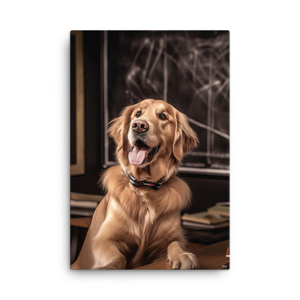 Golden Retriever Canvas - PosterfyAI.com