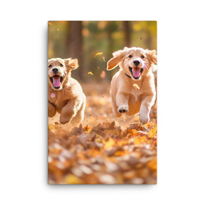 Golden Retriever Canvas - PosterfyAI.com