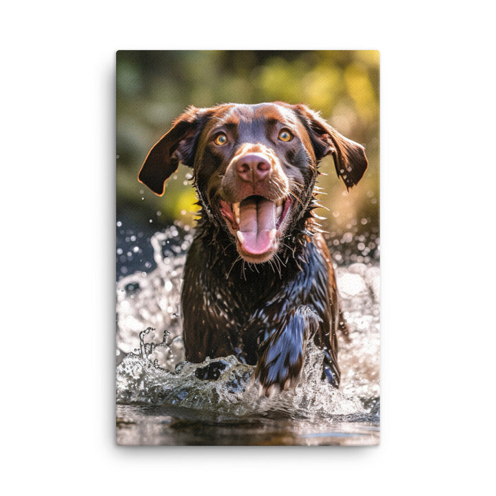 Labrador Retriever Canvas - PosterfyAI.com