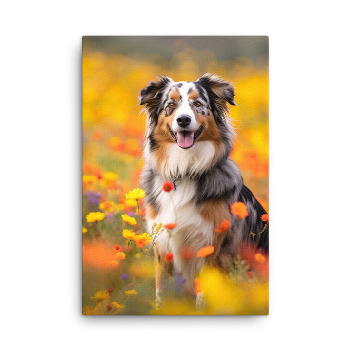 Australian Shepherd Canvas - PosterfyAI.com