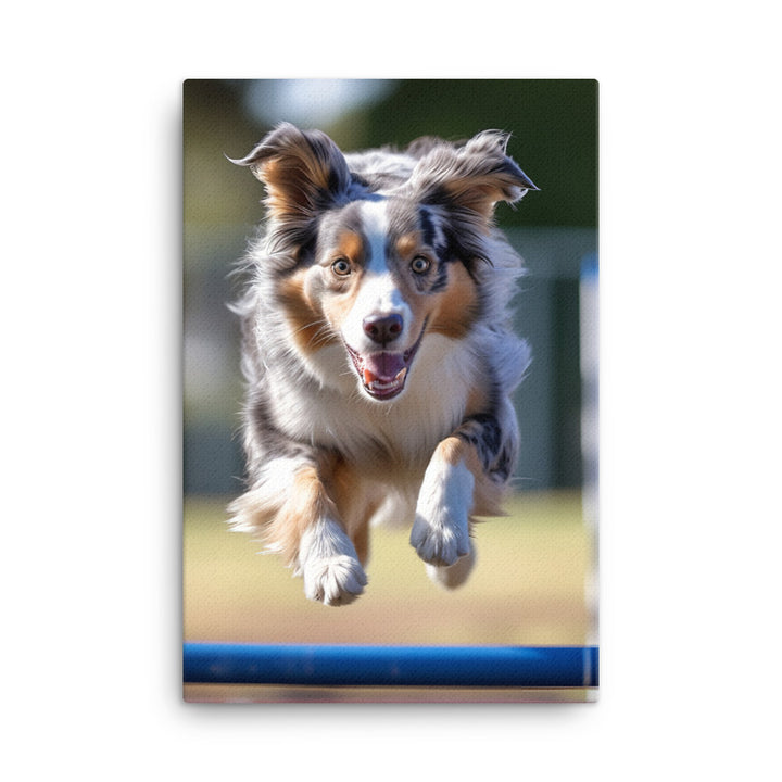 Australian Shepherd Canvas - PosterfyAI.com