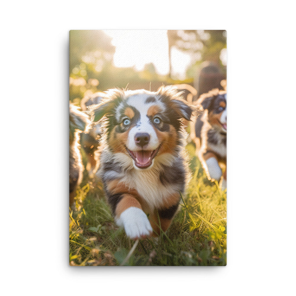 Australian Shepherd Canvas - PosterfyAI.com