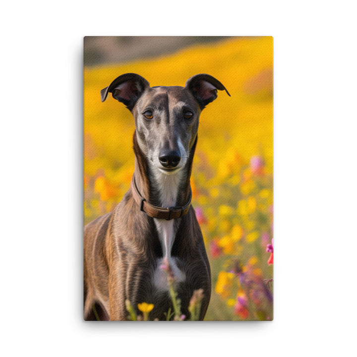 Greyhound Canvas - PosterfyAI.com