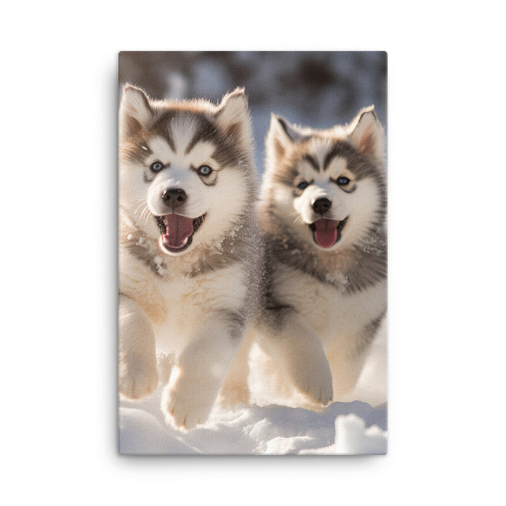 Alaskan Malamute Canvas - PosterfyAI.com