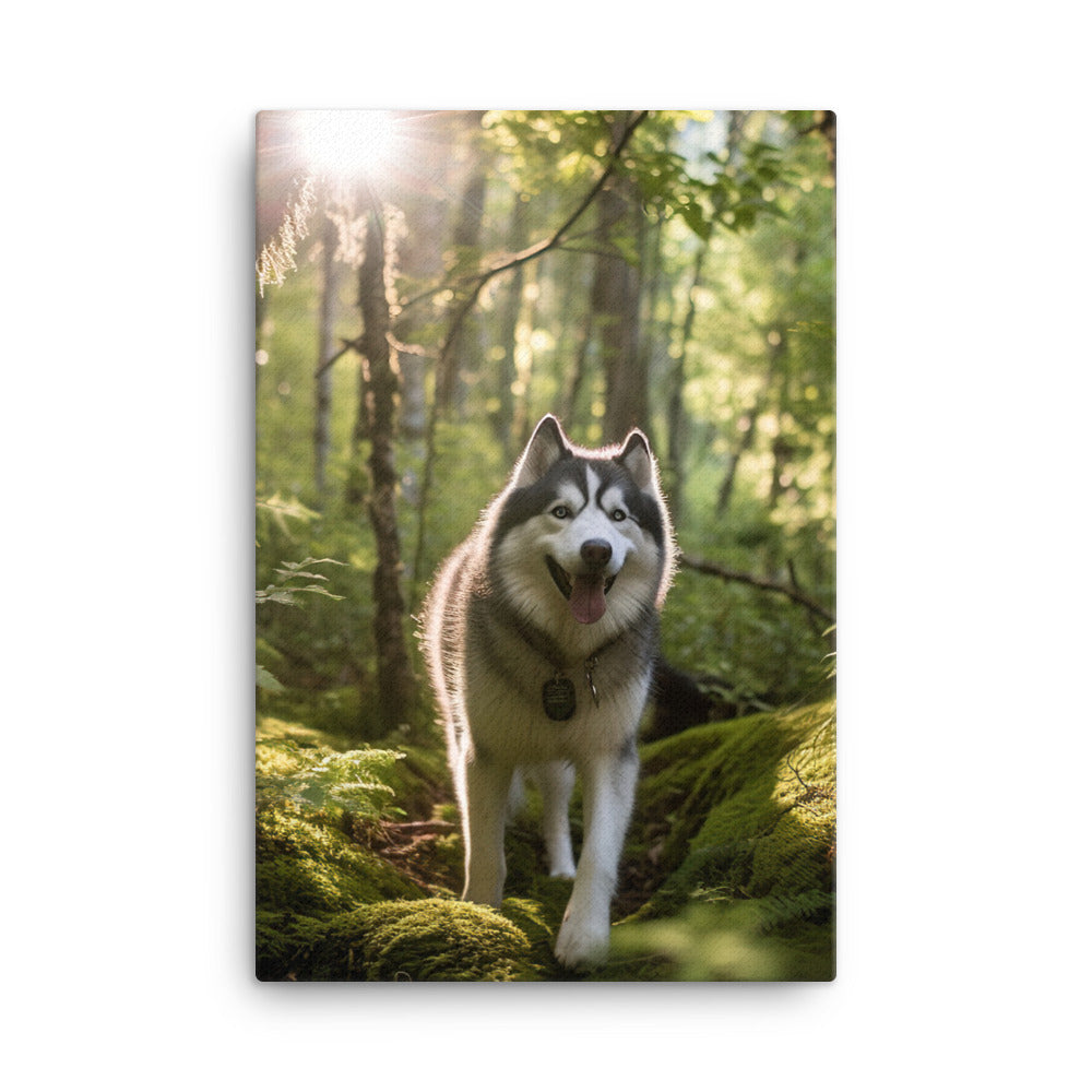 Alaskan Malamute Canvas - PosterfyAI.com