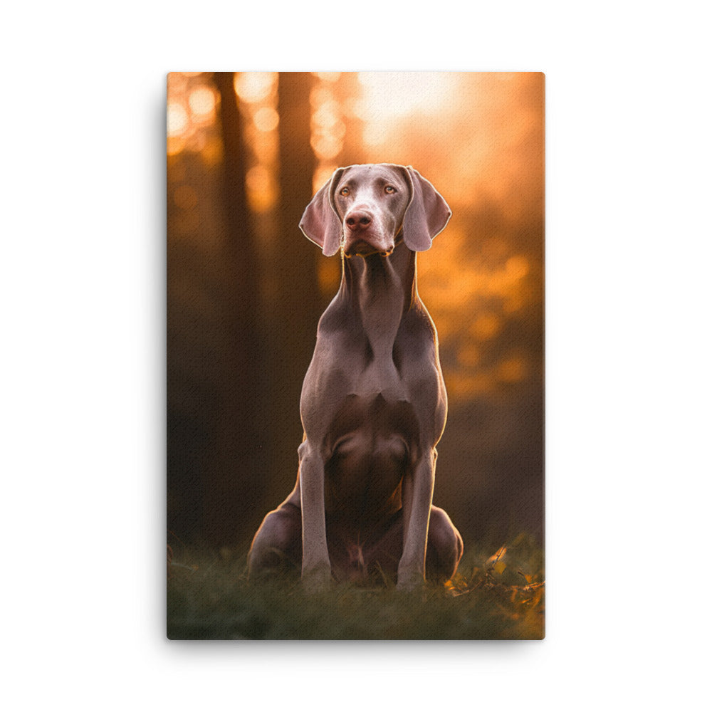 Weimaraner Canvas - PosterfyAI.com