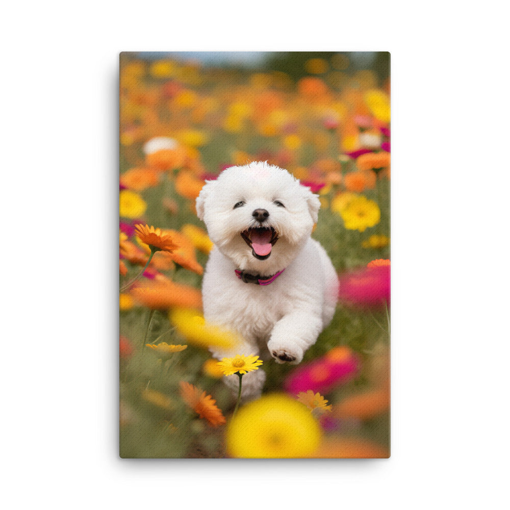 Bichon Frise Canvas - PosterfyAI.com