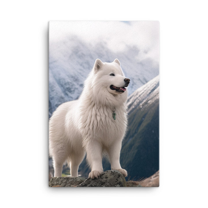 Samoyed Canvas - PosterfyAI.com