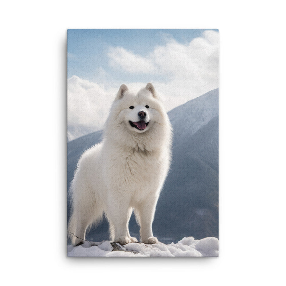 Samoyed Canvas - PosterfyAI.com