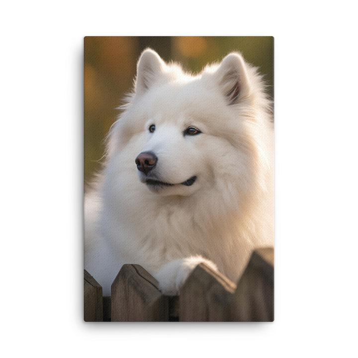 Samoyed Canvas - PosterfyAI.com