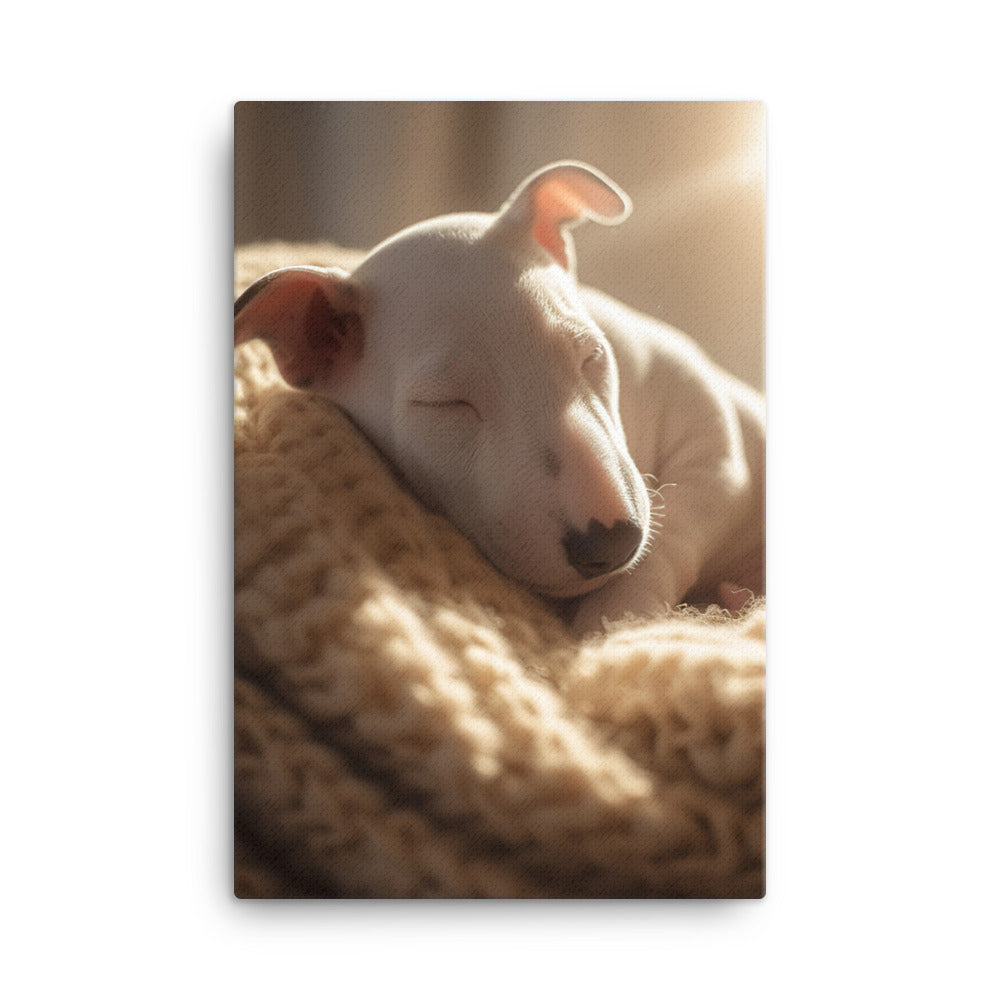 Bull Terrier Canvas - PosterfyAI.com