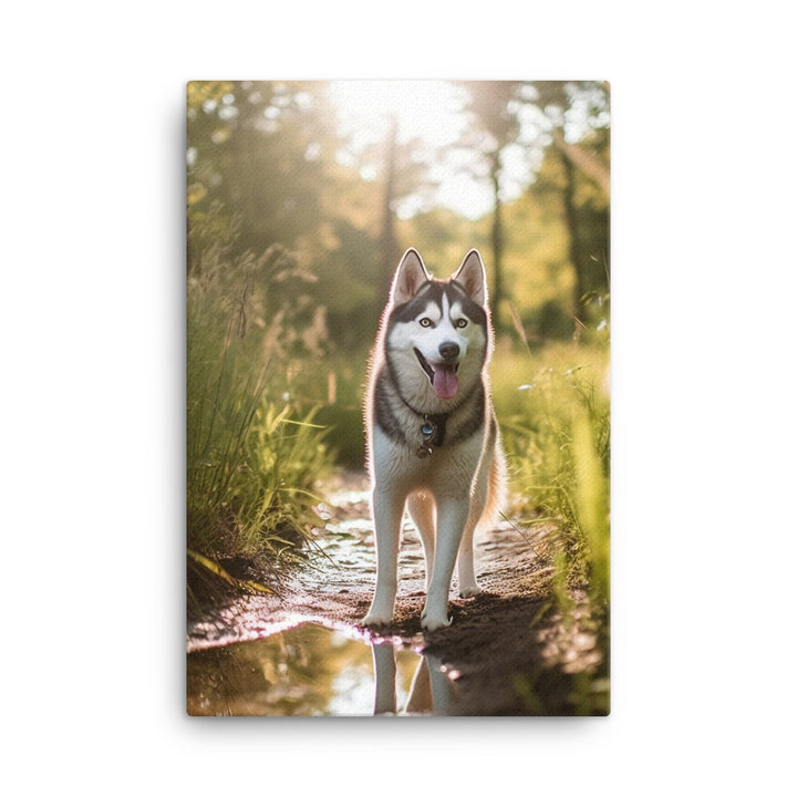 Siberian Husky Canvas - PosterfyAI.com