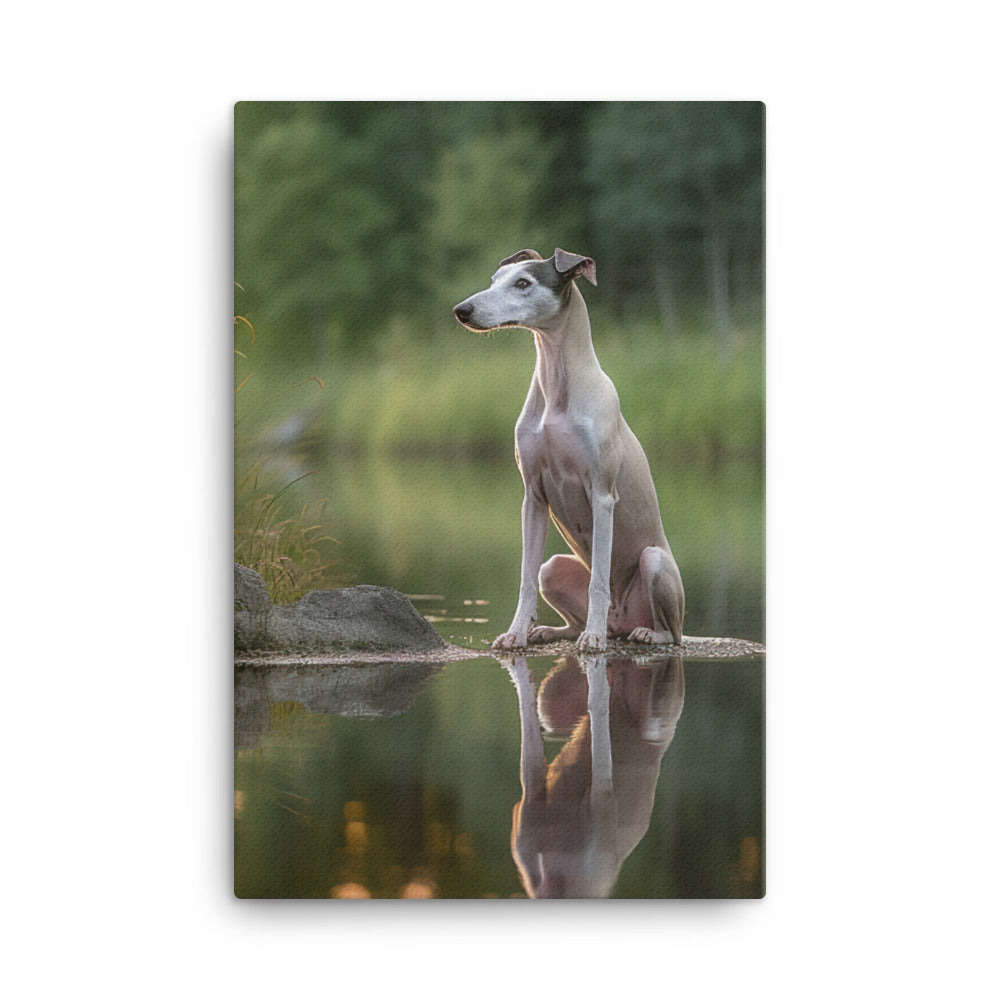 Whippet Canvas - PosterfyAI.com