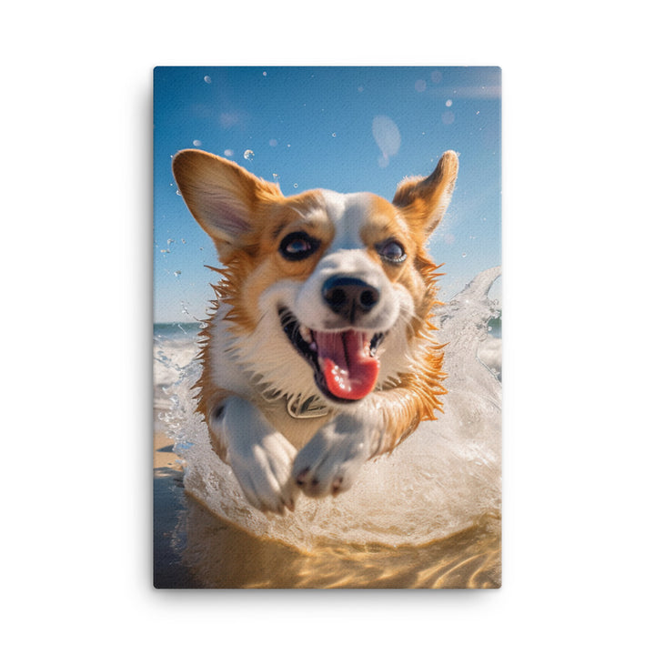 Welsh Corgi Canvas - PosterfyAI.com