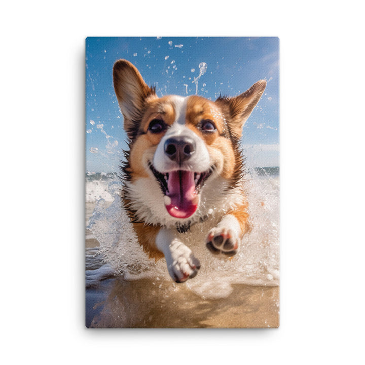 Welsh Corgi Canvas - PosterfyAI.com