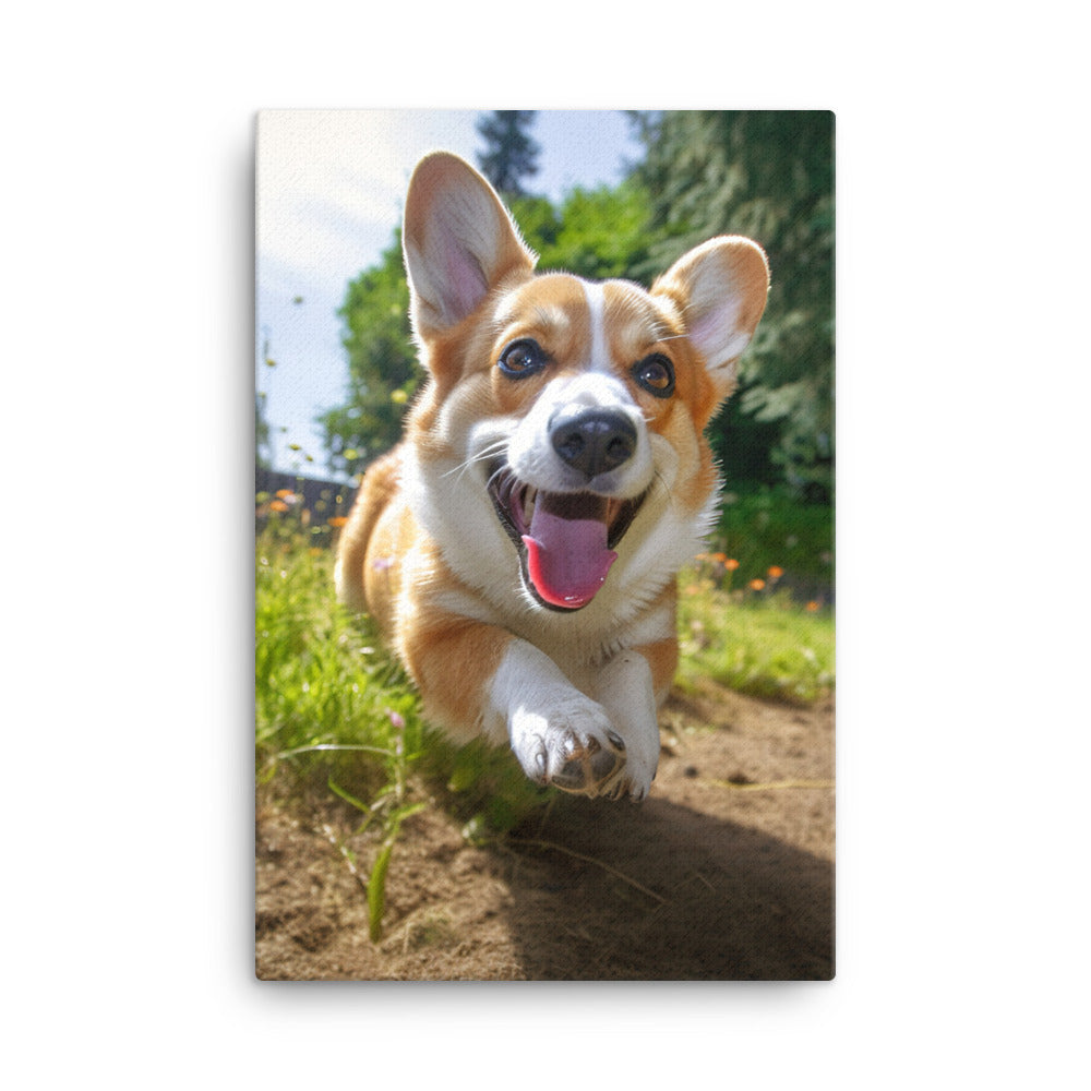 Welsh Corgi Canvas - PosterfyAI.com