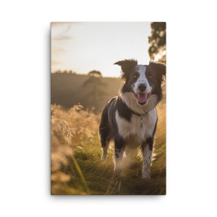 Border Collie Canvas - PosterfyAI.com