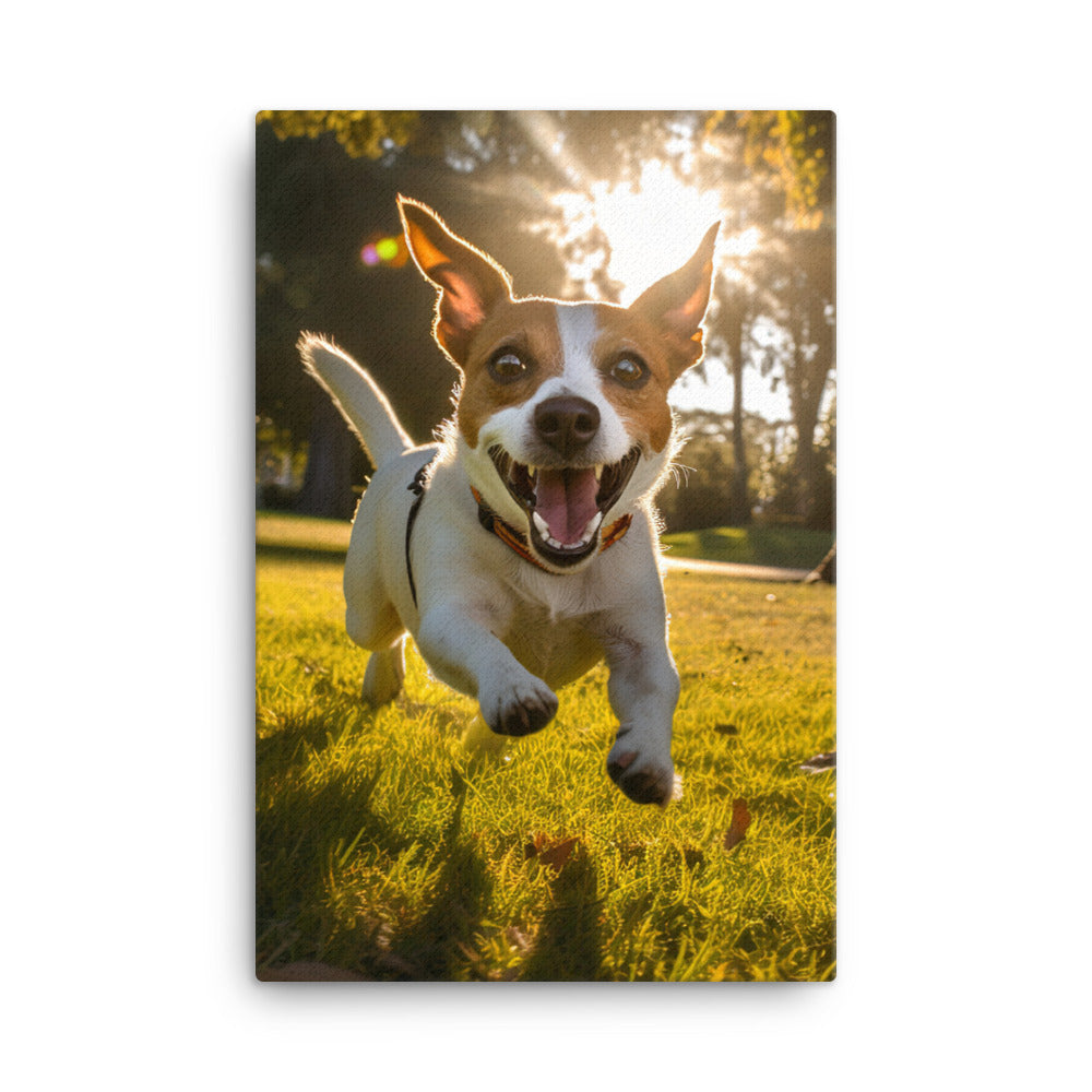 Jack Russell Terrier Canvas - PosterfyAI.com