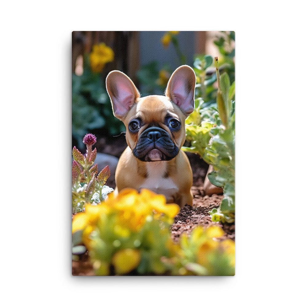 French Bulldog Canvas - PosterfyAI.com