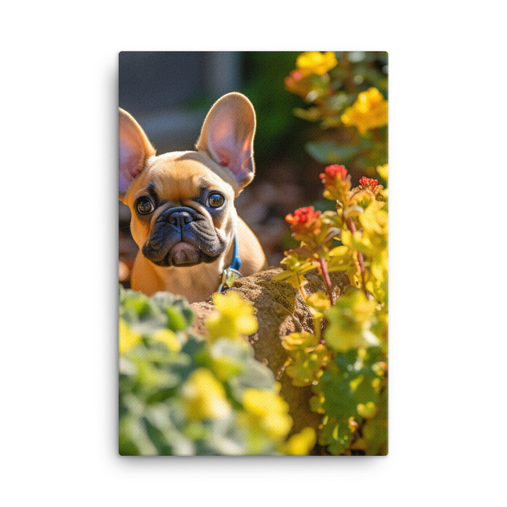 French Bulldog Canvas - PosterfyAI.com