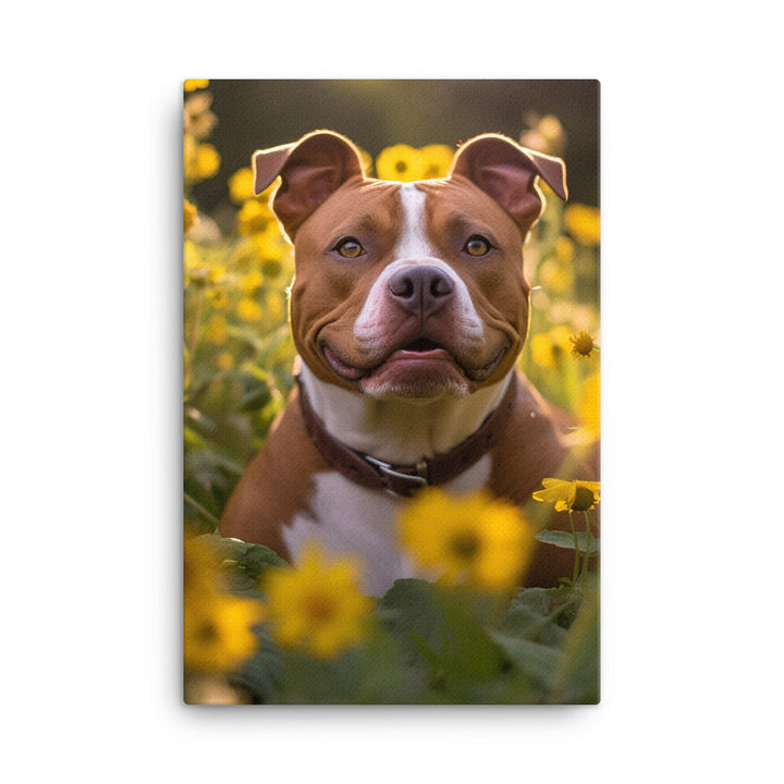 American Staffordshire Terrier Canvas - PosterfyAI.com