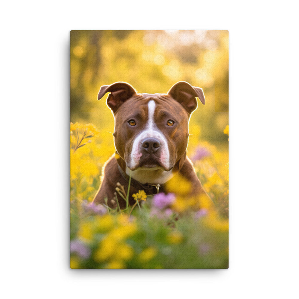 American Staffordshire Terrier Canvas - PosterfyAI.com