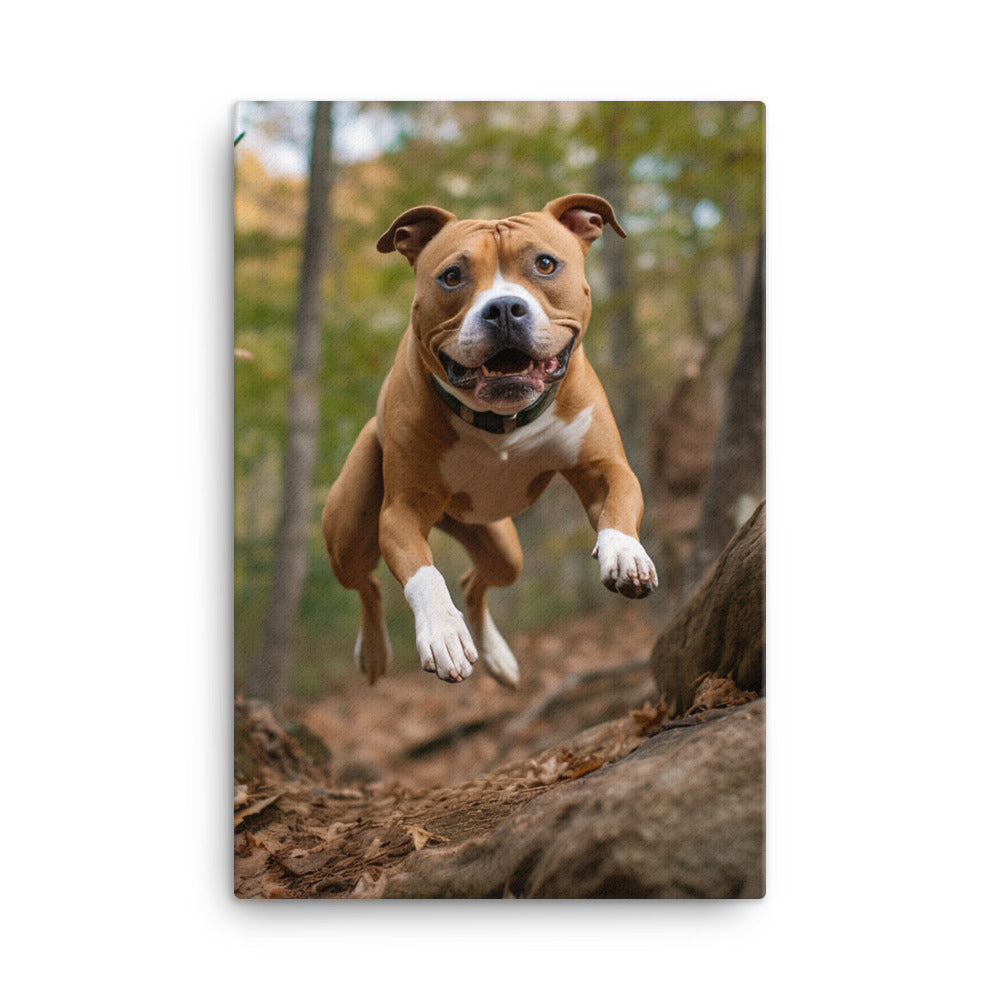 American Staffordshire Terrier Canvas - PosterfyAI.com