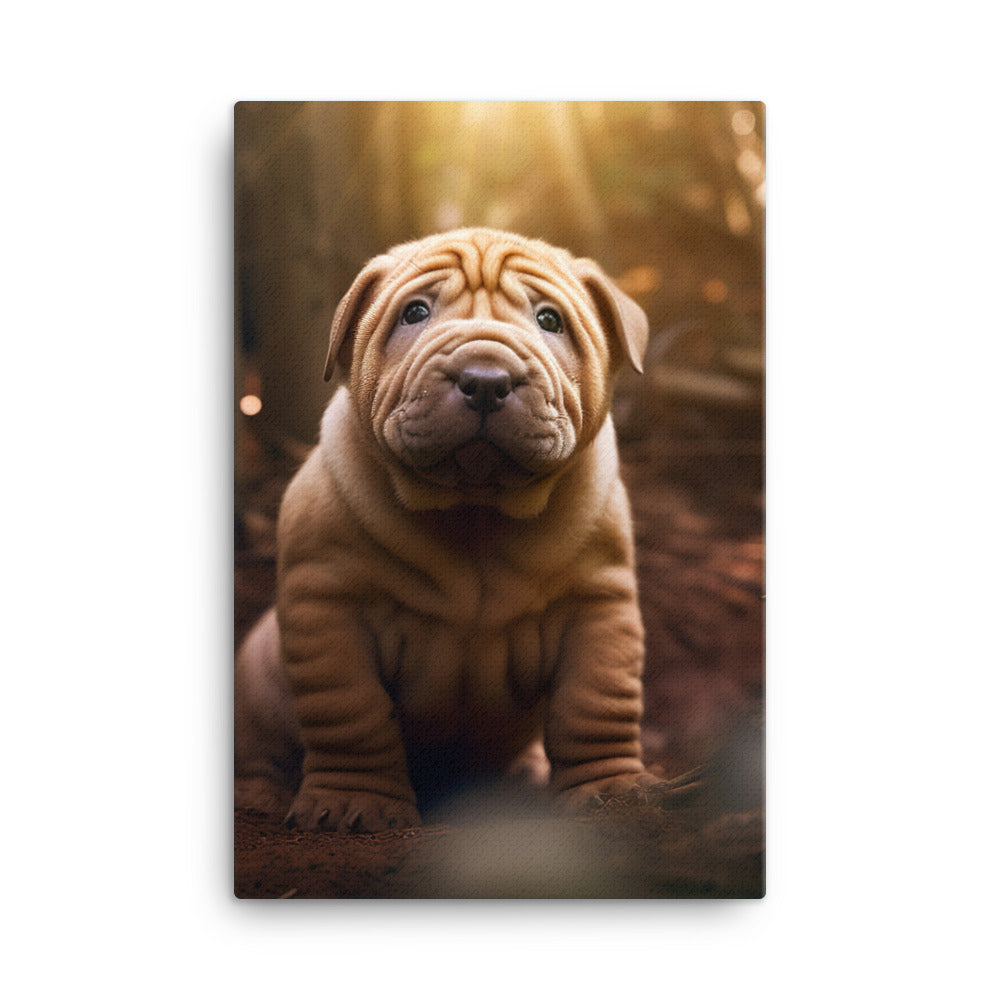 Shar Pei Canvas - PosterfyAI.com