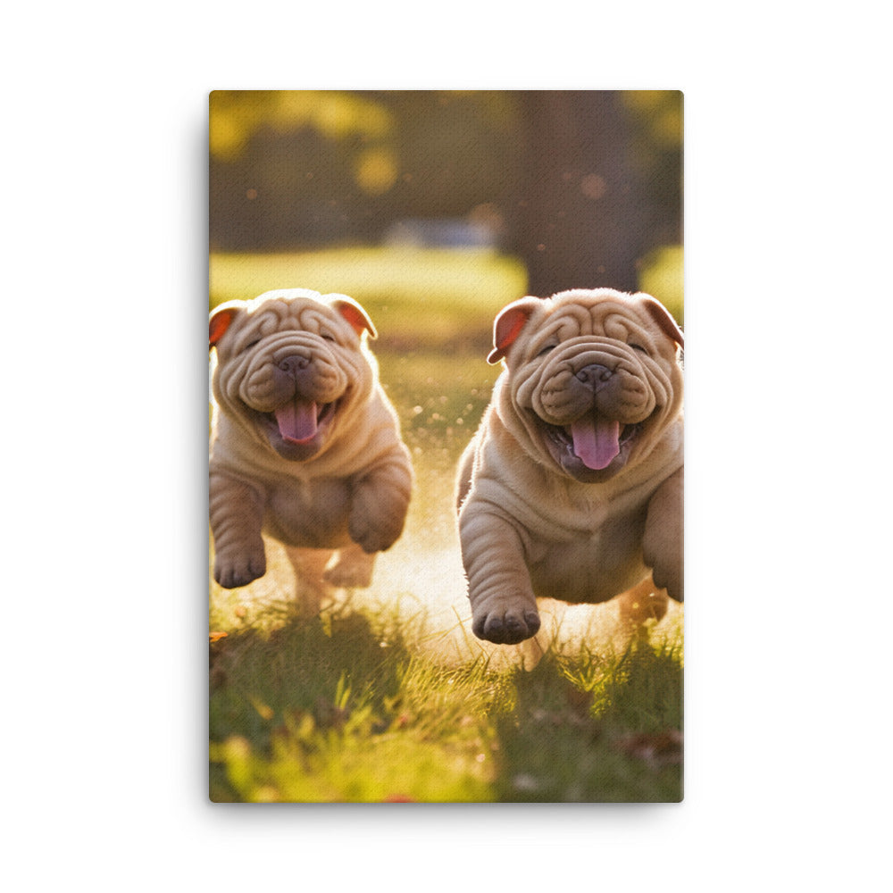 Shar Pei Canvas - PosterfyAI.com