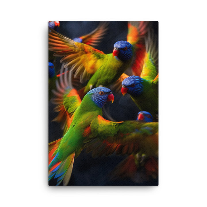 Lorikeet Canvas - PosterfyAI.com