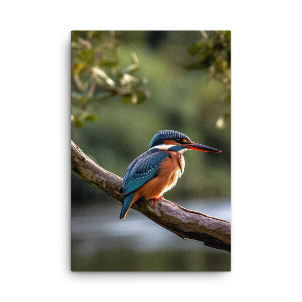 Kingfisher Canvas - PosterfyAI.com