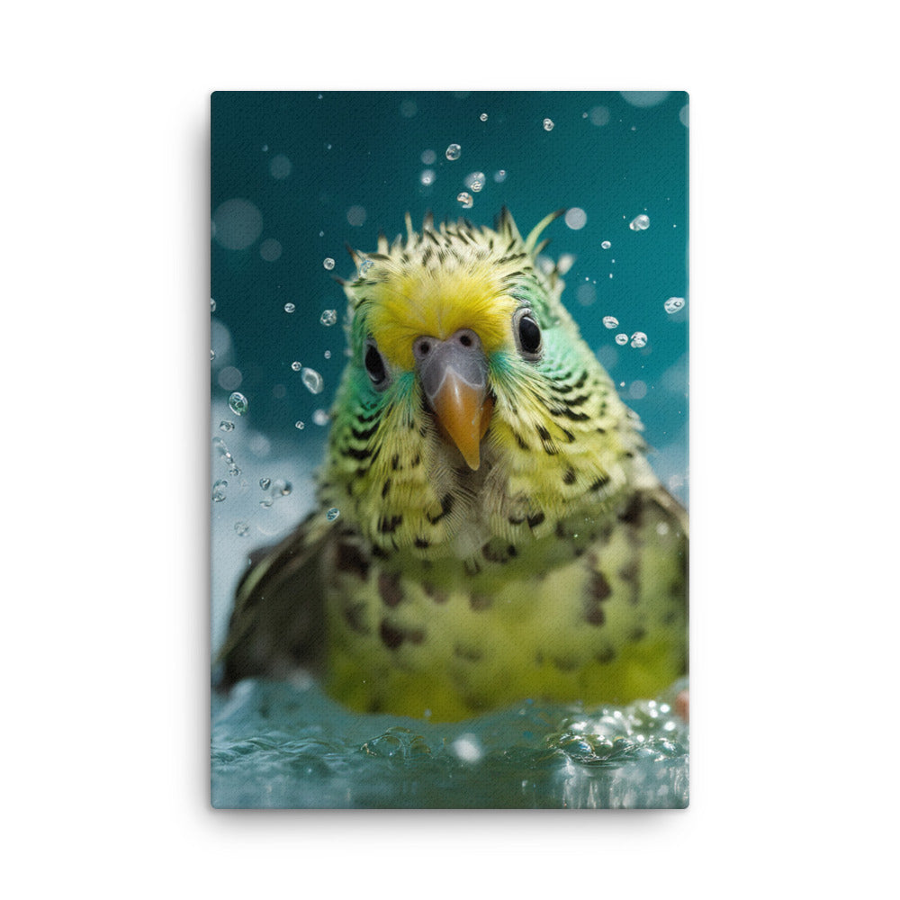 Budgerigar Canvas - PosterfyAI.com