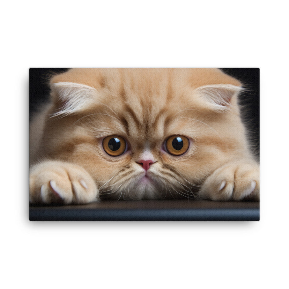 Exotic Shorthair Canvas - PosterfyAI.com