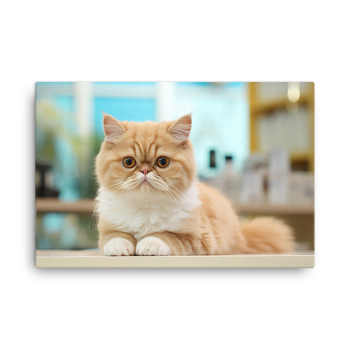 Exotic Shorthair Pharmacist Canvas - PosterfyAI.com