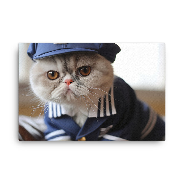 Exotic Shorthair Mail Carrier Canvas - PosterfyAI.com