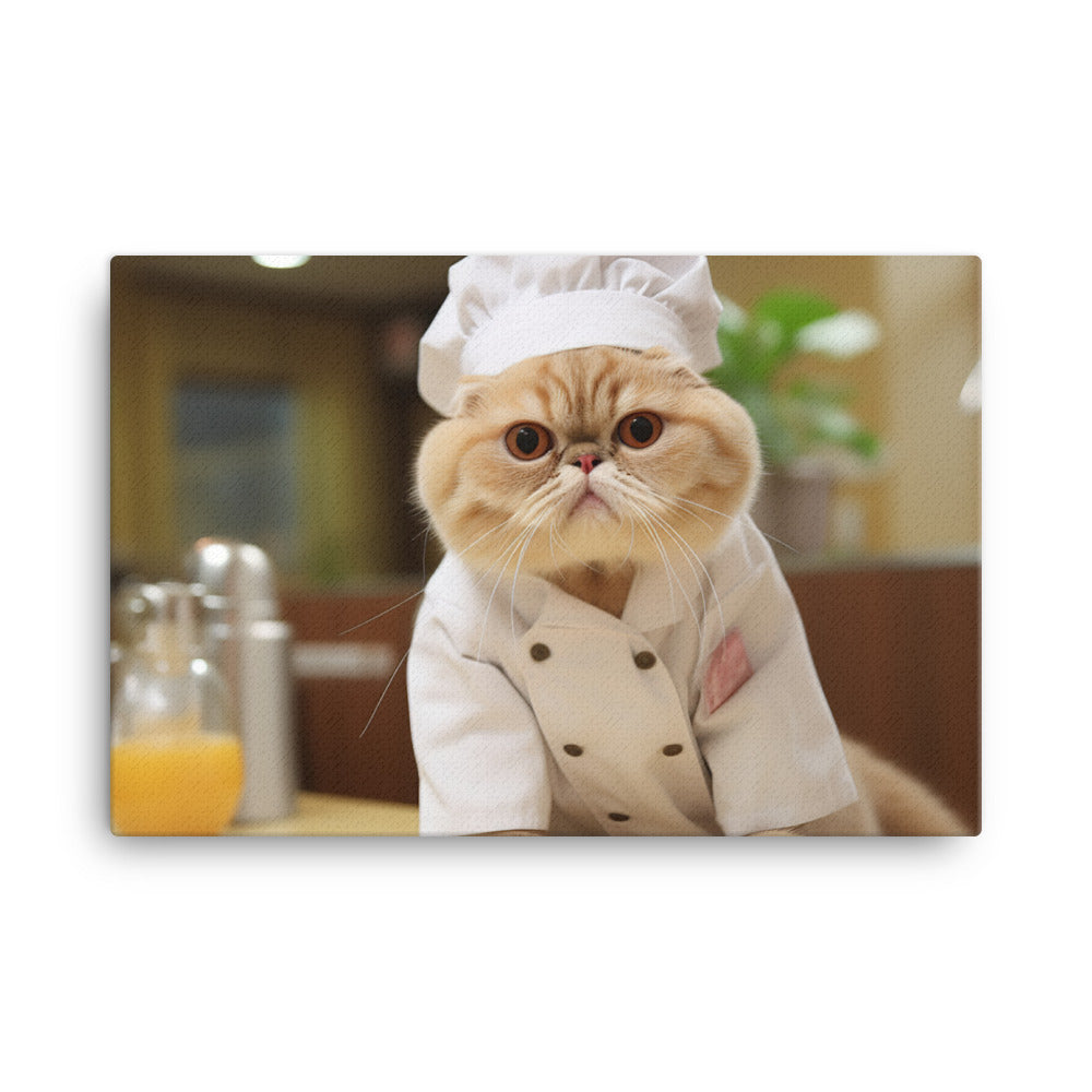 Exotic Shorthair Nurse Canvas - PosterfyAI.com