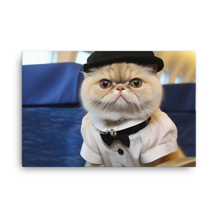 Exotic Shorthair Cabin Crew Canvas - PosterfyAI.com