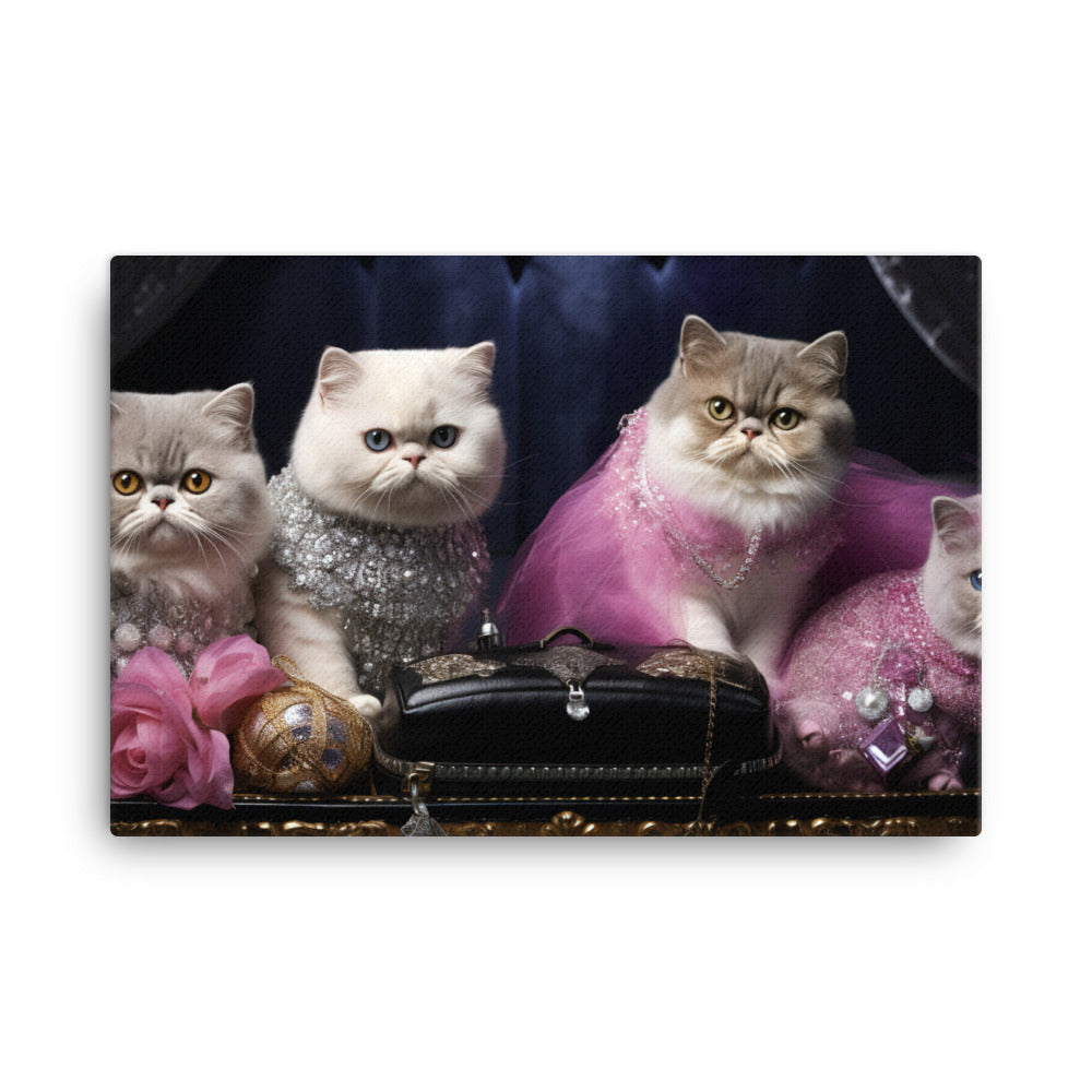 Exotic Shorthair Canvas - PosterfyAI.com