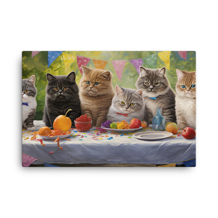 Exotic Shorthair Canvas - PosterfyAI.com