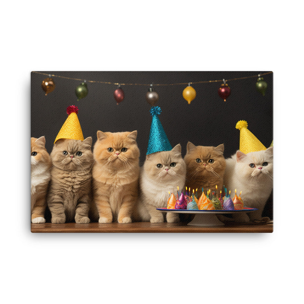 Exotic Shorthair Canvas - PosterfyAI.com