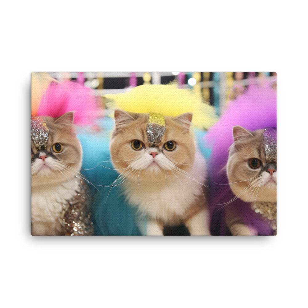 Exotic Shorthair Canvas - PosterfyAI.com