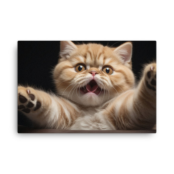 Exotic Shorthair Canvas - PosterfyAI.com