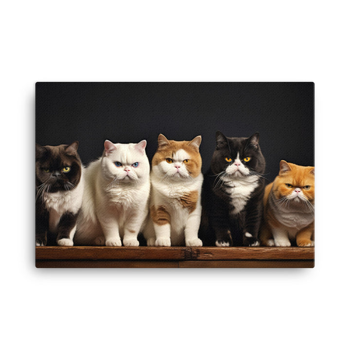 Exotic Shorthair Canvas - PosterfyAI.com